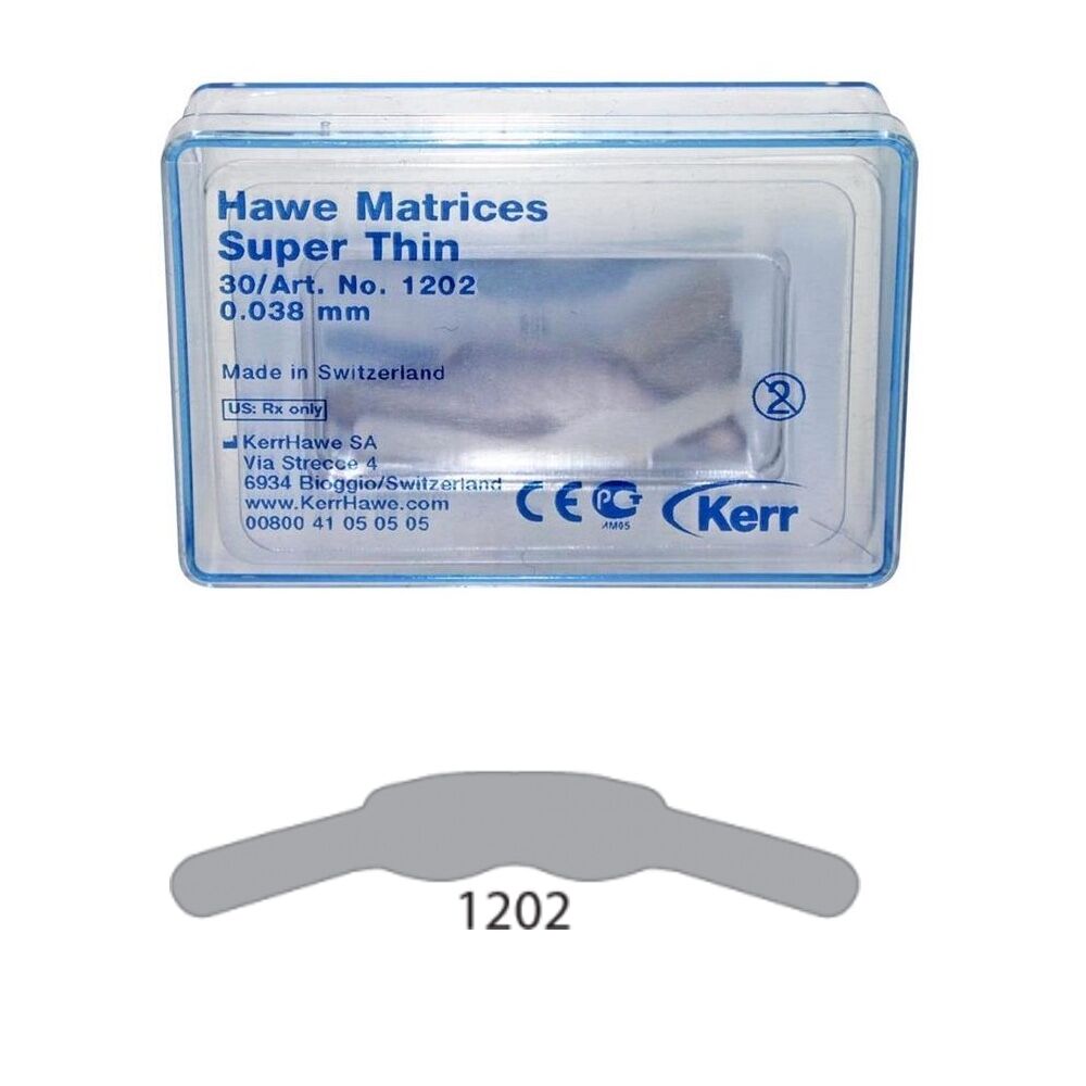 Matricos labai plonos metalinės 0,038mm #1202 1 x 30 vnt. — LT1